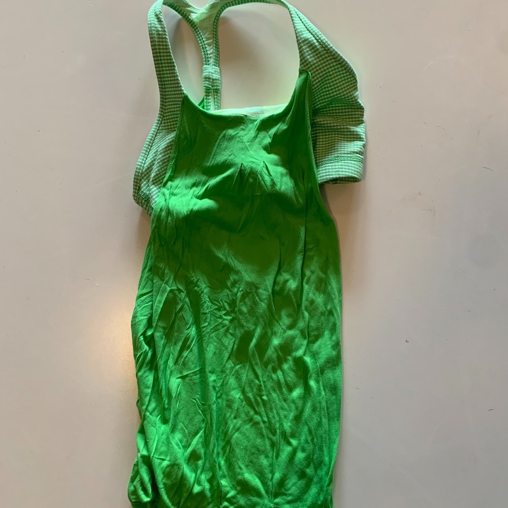 Lululemon green tank top size 6 great quality